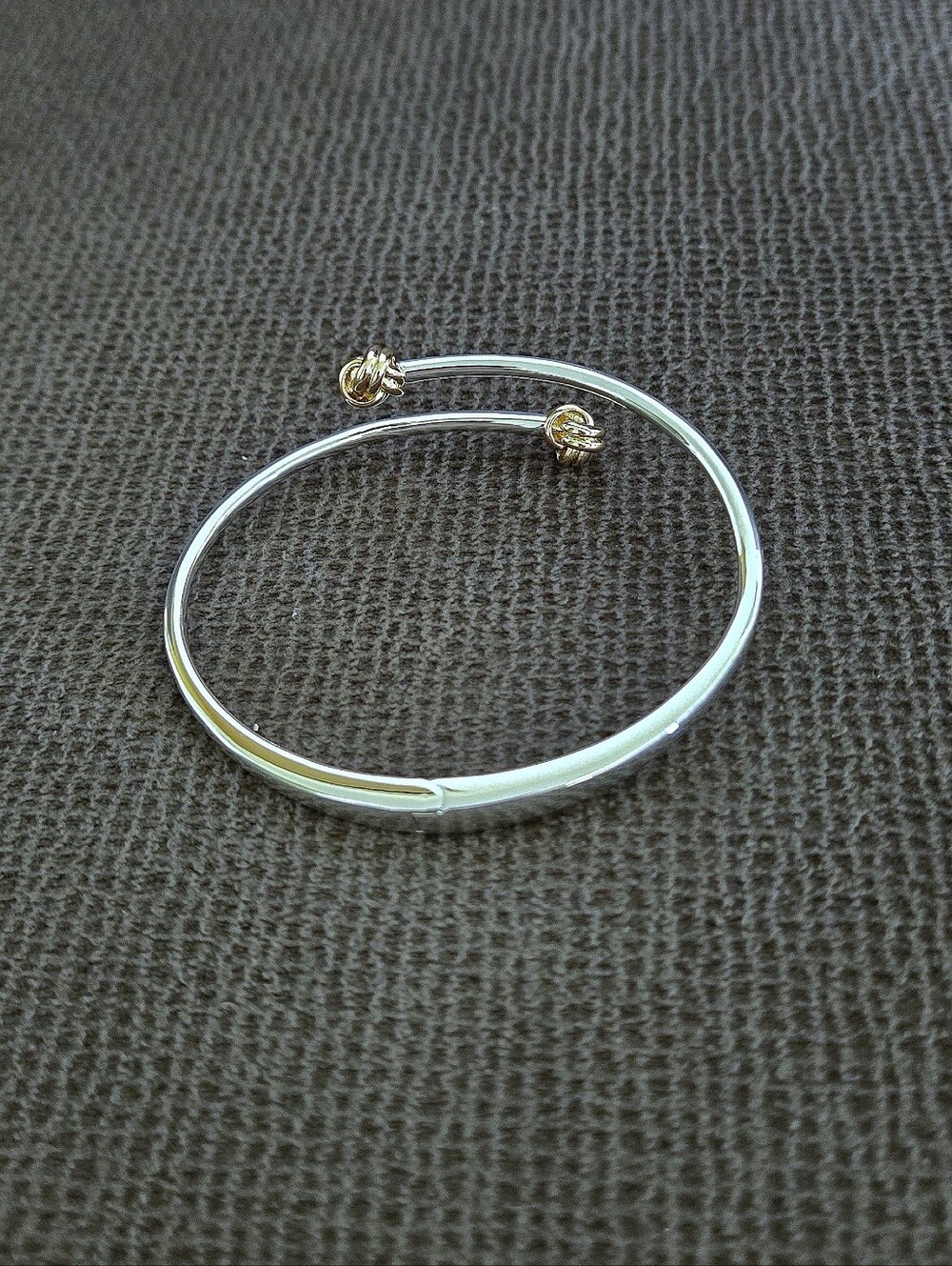 LAUREN Ralph Lauren Two✌️ Tone Knot Bypass Bangle Bracelet - NWT - Picture 10 of 16